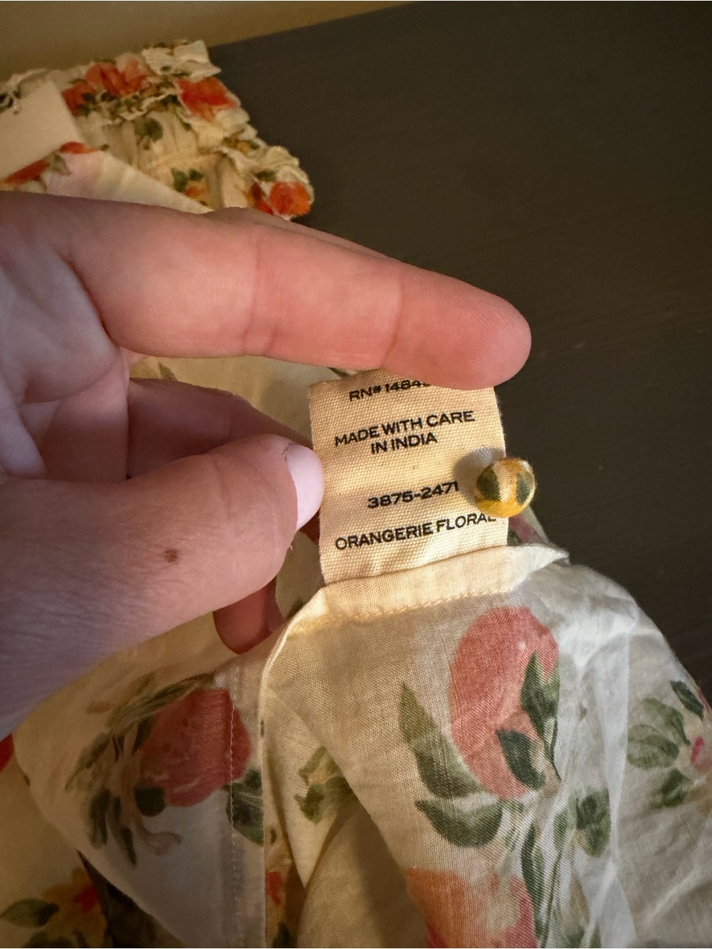 Doen Martha Orange Floral Sleeveless Mini Dress NEW - Picture 11 of 12